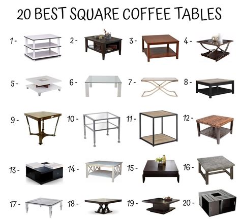 Coffee Table Shapes and Features Guide - Home Furniture Design | Coffee ...