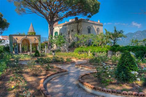 Villa Cimbrone in the Italian Town Ravello Stock Image - Image of ...