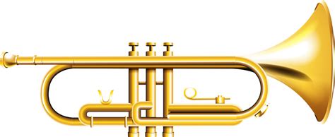 Trumpet PNG transparent image download, size: 3515x1441px