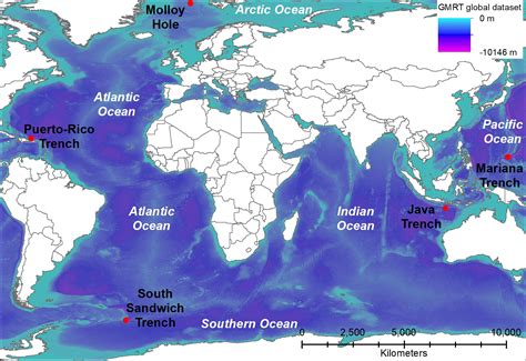 Mariana Trench Map