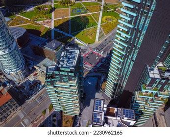 Aerial View Skyscraper Modern Cityscape Skyline Stock Photo 2230962165 ...