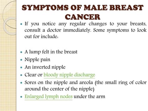 PPT - Male Breast Cancer : Symptoms, diagnosis and treatment PowerPoint ...