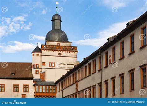 Wuerzburg Fortress Tower from Inner Courtyard Marienberg Bavaria ...