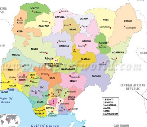 Port Harcourt Nigeria Map | Cities And Towns Map