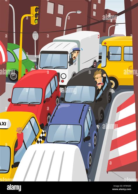 Traffic Congestion Clipart