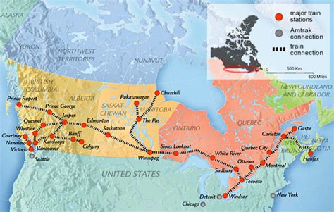 Canadian Railway Map