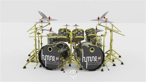 Drumset Double bass DW DRUM 3D model | CGTrader