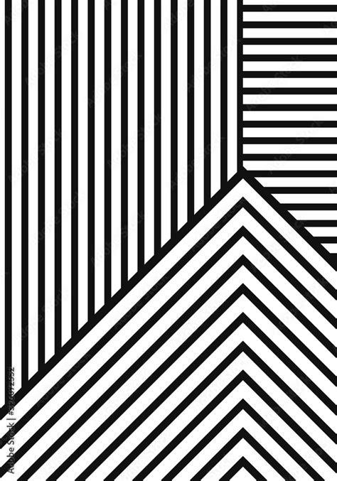 vector modern white geometric lines on black background for brochure ...