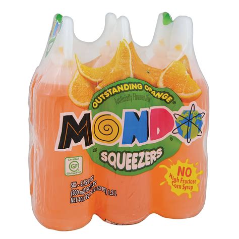 MONDO Outstanding Orange Fruit Squeezers, 6.75 Fl. Oz., 6 Count ...