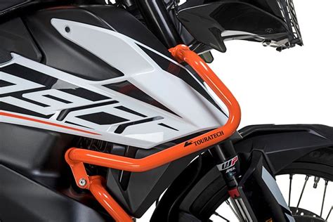 Stainless steel fairing crash bar, orange for KTM 790 Adventure/790 ...