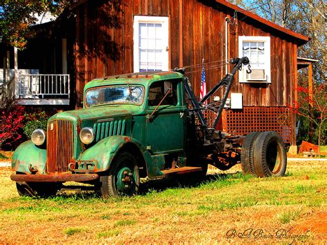 Antique Tow Truck Photograph by Barbara Bowen - Pixels