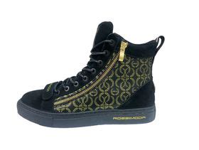 Rossimoda - RM Alta Wreath Black and Gold Mens Boots | Shop Today. Get ...