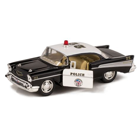 Kinsmart 1957 LAPD Police Chevy Bel Air 1/40 Scale Diecast Squad Car by ...