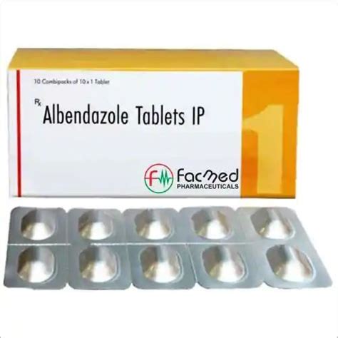 Albendazole 400 mg tablet by FACMED PHARMACEUTICALS, albendazole 400 mg ...