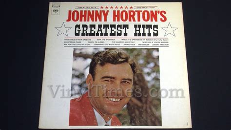 Johnny Horton "Greatest Hits" Vinyl LP - VinylTimesVinylTimes