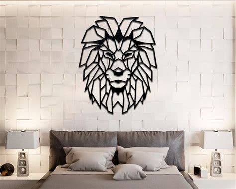 Lion Head Metal Wall Art Lion Wall Decor Lion Wall Art - Etsy