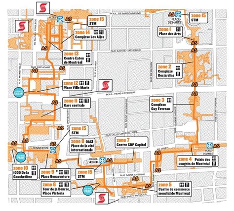 Montreal Underground City Map - United States Map