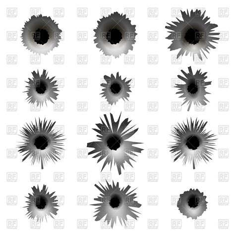 Bullet Hole Vector Free at GetDrawings | Free download