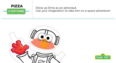 Elmo the Musical: Pizza Costume Printable | Sesame Street | PBS ...