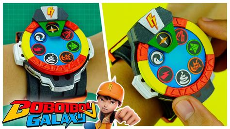 How To Make BOBOIBOY Galaxy Elemental Power Watch +Free Template | Easy ...