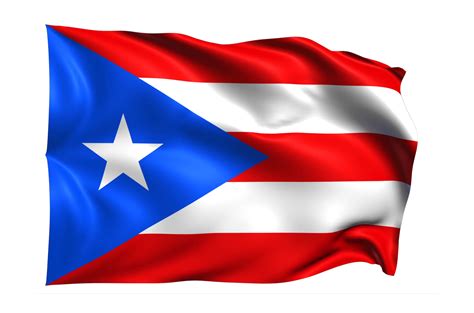 Puerto Rico Waving flag Realistic Transparent Background 15309674 PNG