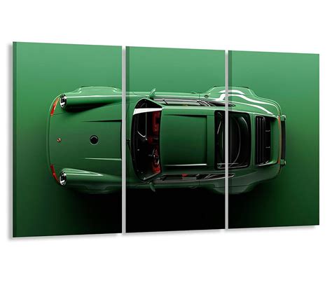 Porsche Wall Art Canvas,porsche 911 Carrera Green Wall Art Print,living ...