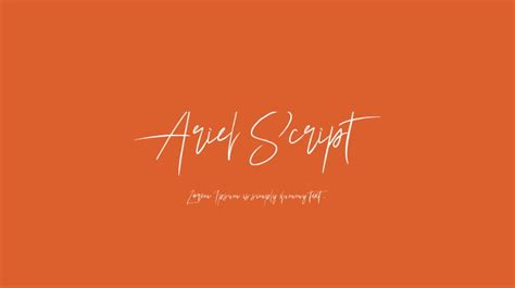 Ariel Script Font : Download Free for Desktop & Webfont