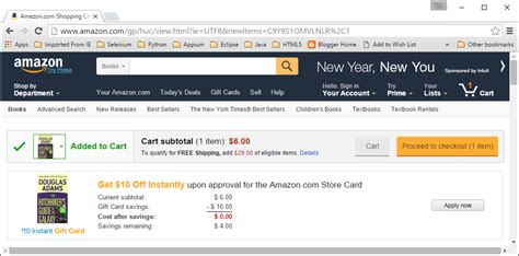 Adventures in Automation: Automate Amazon: Writing a Shopping Cart Test