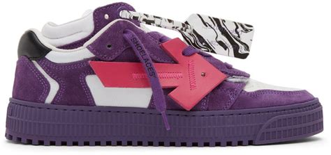 Off-White - Purple & Off-White Floating Arrow Sneakers in 2022 ...