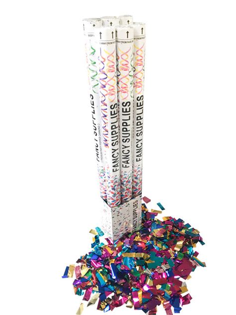 12 inch Confetti Cannon Metallic Multi-Color party celebration