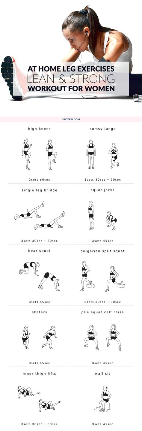 At Home Leg Exercises For Women