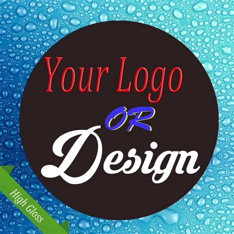 Custom Printed Round Logo Stickers 50 Personalised Business | Etsy