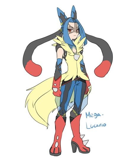 Mega Lucario Gijinka by kira-summit | Gijinka / Moe Anthropomorphism ...