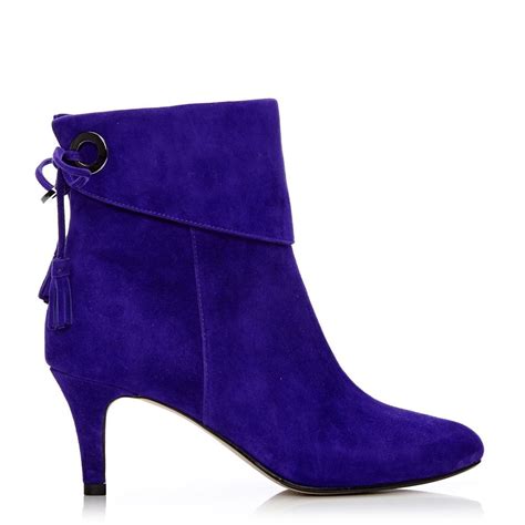 Latinna Purple Suede - Boots from Moda in Pelle UK