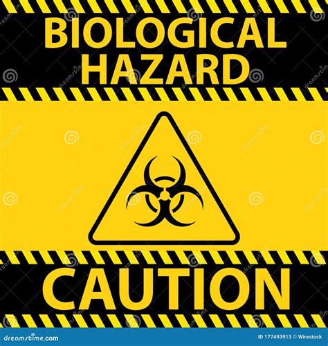 Biohazard Warning Symbol for COVID-19 Stock Illustration - Illustration ...