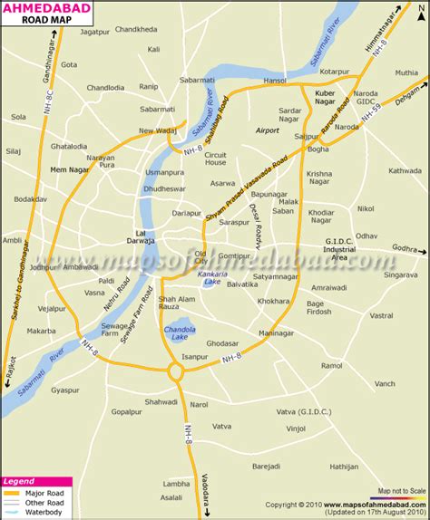 Ahmedabad Map - India