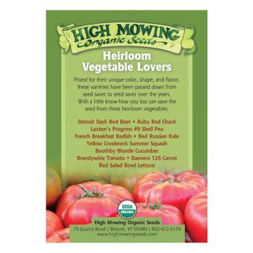 Organic Non-GMO Seed Collections from High Mowing Organic Seeds