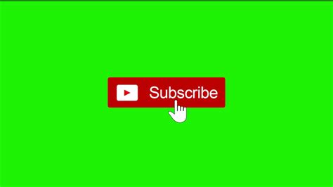 Click The Subscribe Button Green Screen || Download Free || Free ...