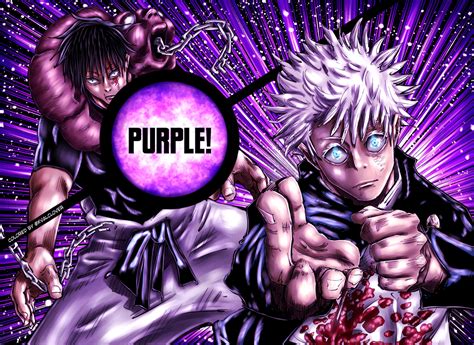 Hollow Technique: Purple | I colored a spread from the Gojo vs Toji ...