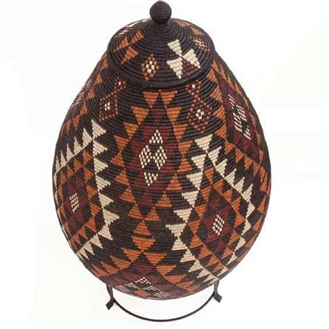 Zulu Ilala Palm Baskets - African Basket - Zulu - Ukhamba - 38 Inches ...