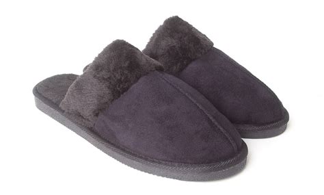 Men's Fleece Lined Slippers | Groupon