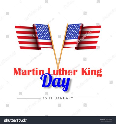 Illustration Martin Luther King Day Poster Stock Vector (Royalty Free ...