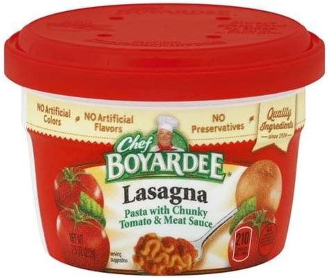 Chef Boyardee Lasagna - 7.5 oz, Nutrition Information | Innit