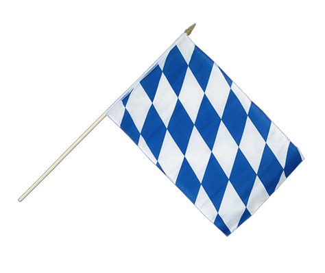 Hand Waving Flag Bavaria without crest - 12x18" - Royal-Flags