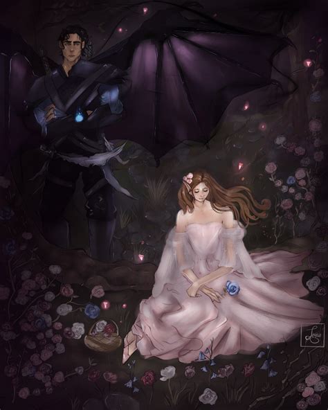 Azriel and Elain Fan art from book series ACOTAR by alyssaartful on ...