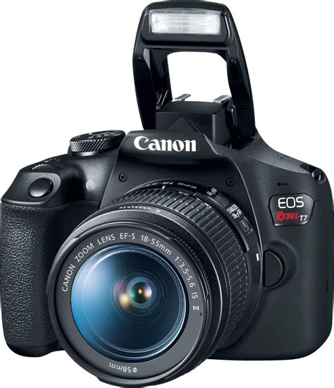 Canon EOS Rebel T7 DSLR Video Two Lens Kit with EF-S 18-55mm and EF 75 ...