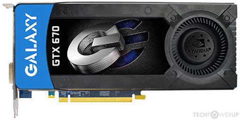 Galaxy GTX 670 Specs | TechPowerUp GPU Database