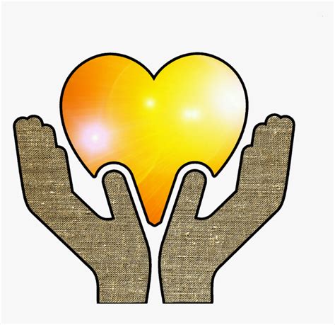 Donation Clipart Hand Heart - Helping Hands Animation, HD Png Download ...