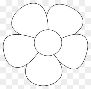 5 Petal Flower Png Silhouette