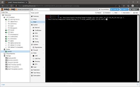 Proxmox Container Templates